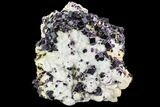 Phenomenal, Dark Purple Cubic Fluorite Crystal Plate - China #112058-1
